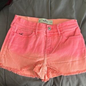 Hot pink hollister shorts